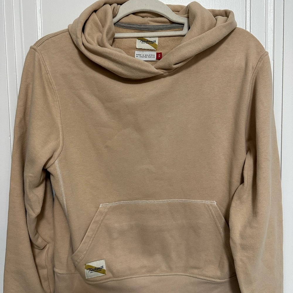 Tracksmith Tan Pullover Hooded Sweatshirt